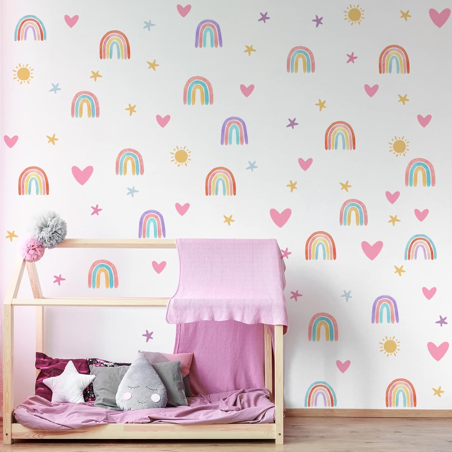 Epakh Rainbow Wall Stickers for Kids Room
