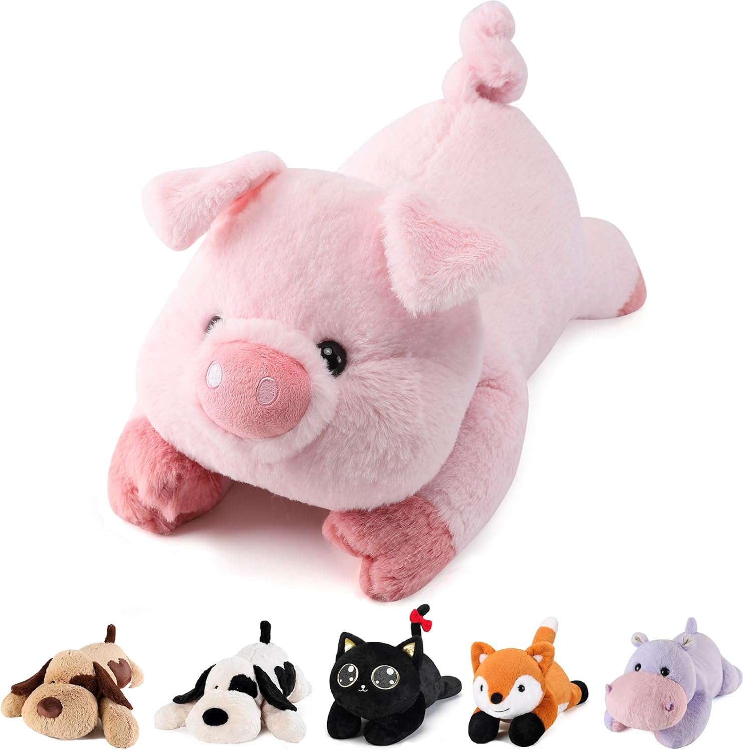 Meowtastic Weighted Plush Pig