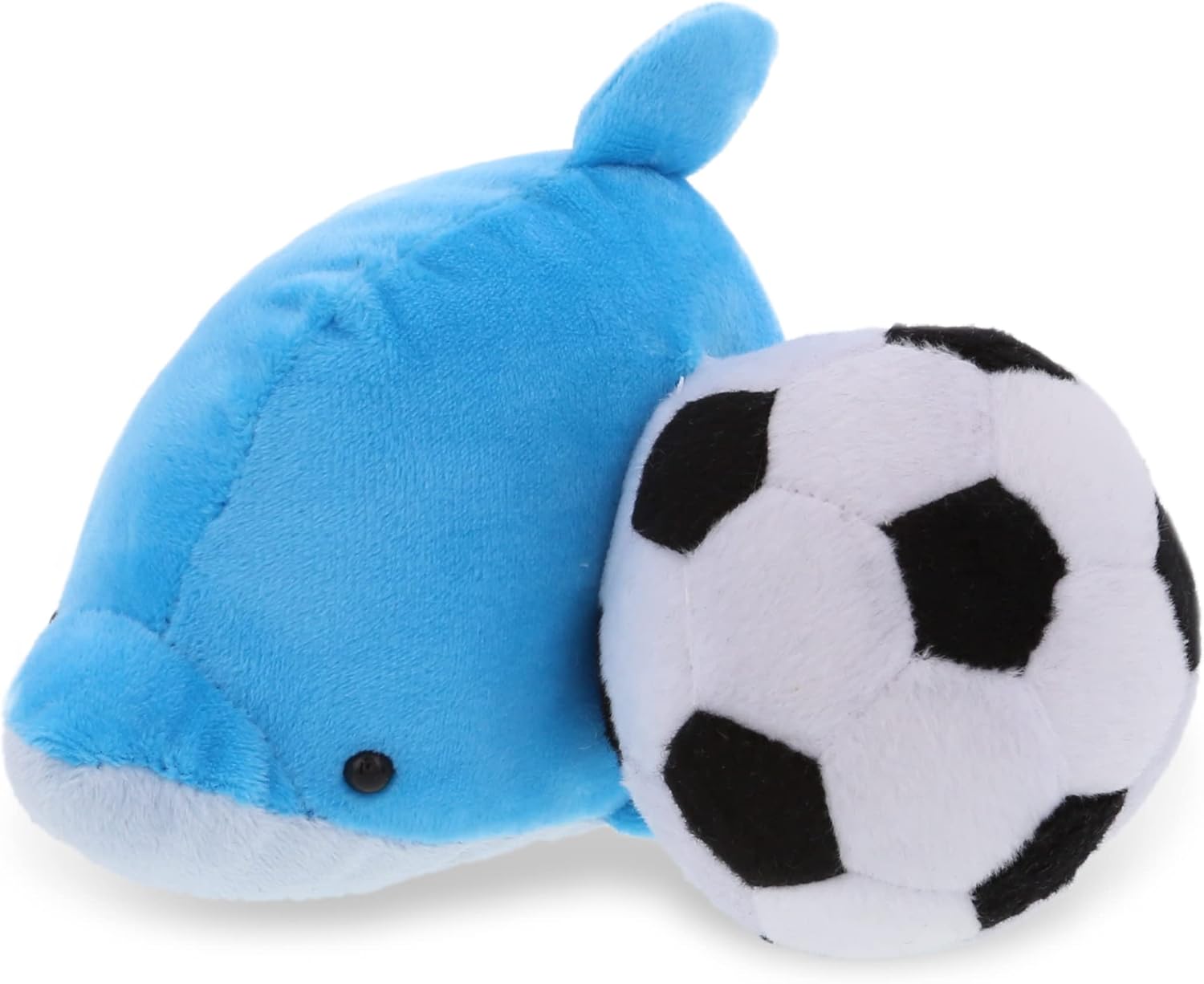 DolliBu Dolphin Plush with Soccer Ball