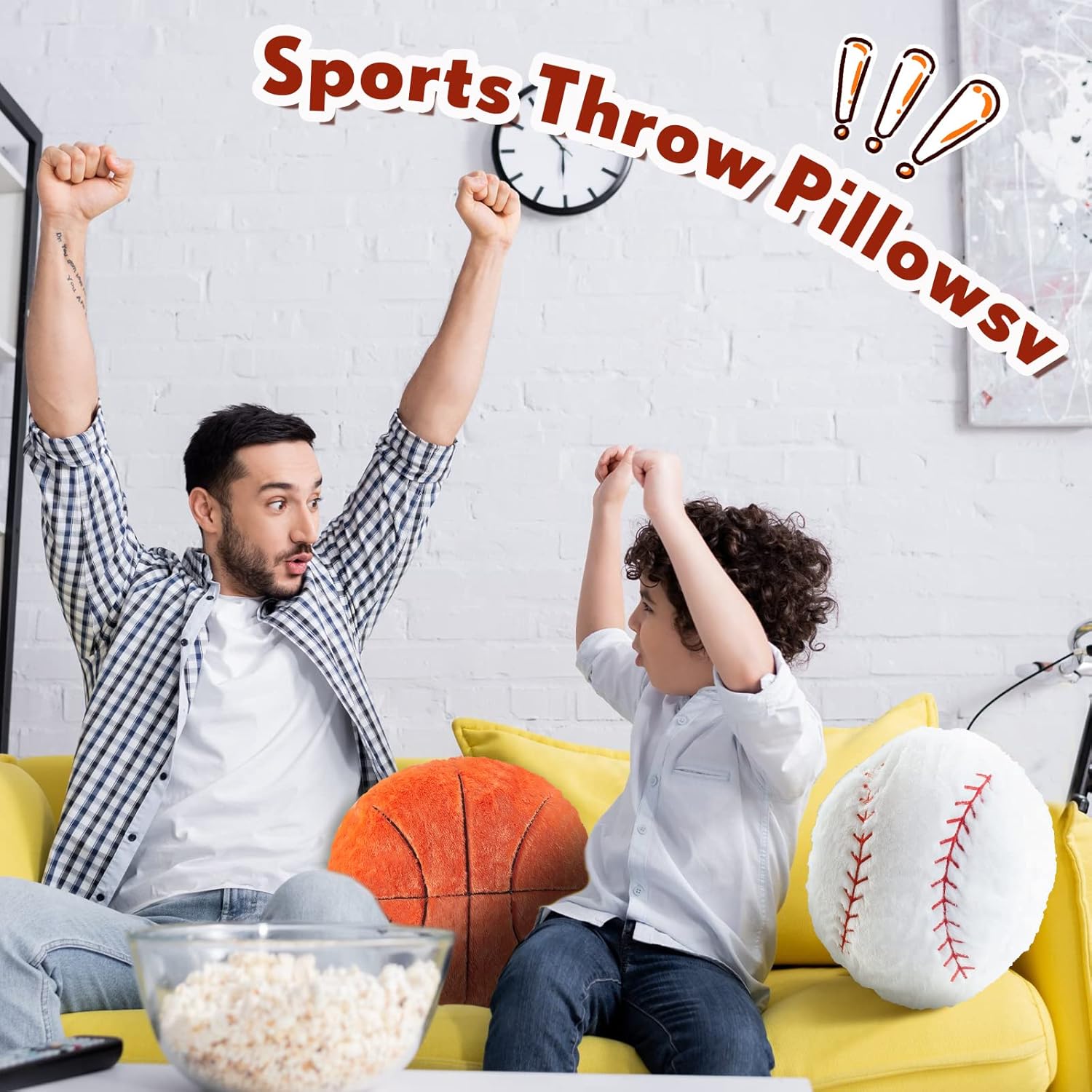 Juexica 4 Pcs Sports Throw Pillows