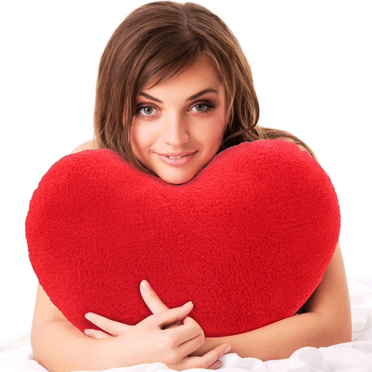 Cute Plush Heart Pillow Cushion Toy Throw