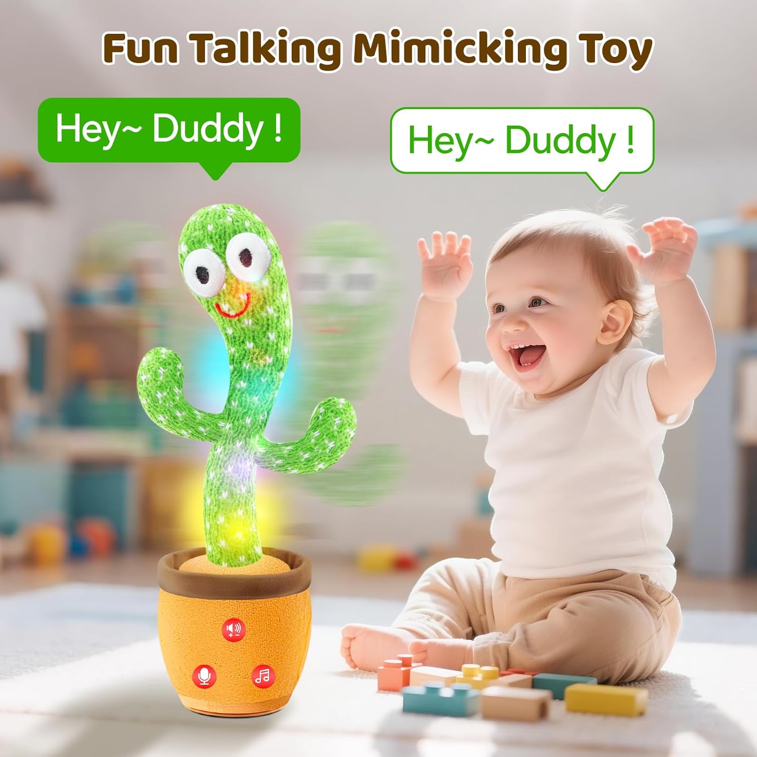 Dancing Talking Cactus Toy for Babies