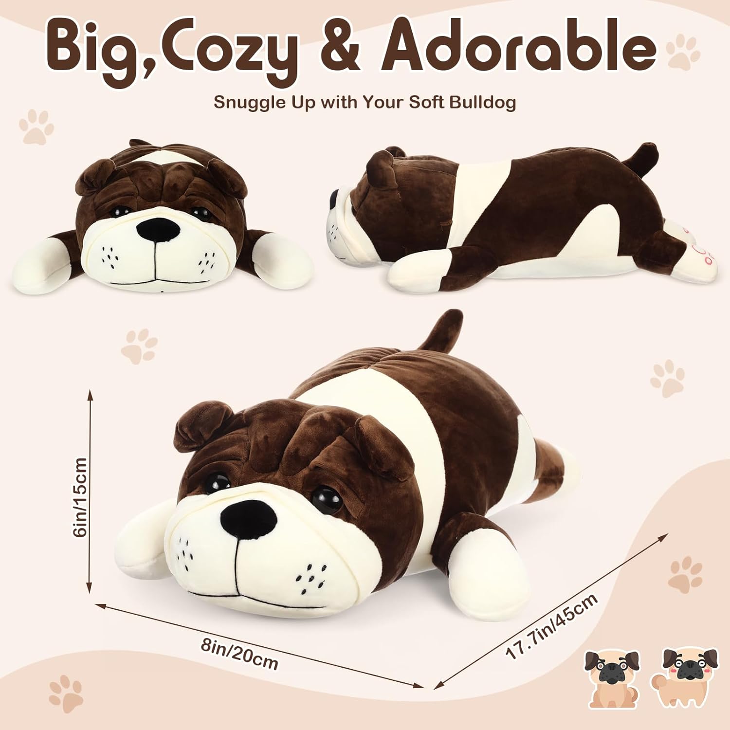 177 Inch Huggable Dog Plush Toy 1