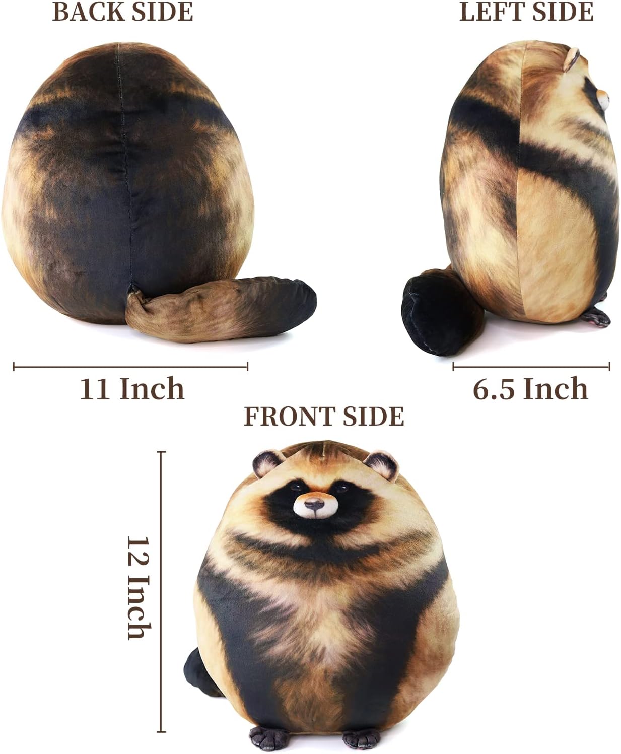 Raccoon Plush Pillow Toy for Kids