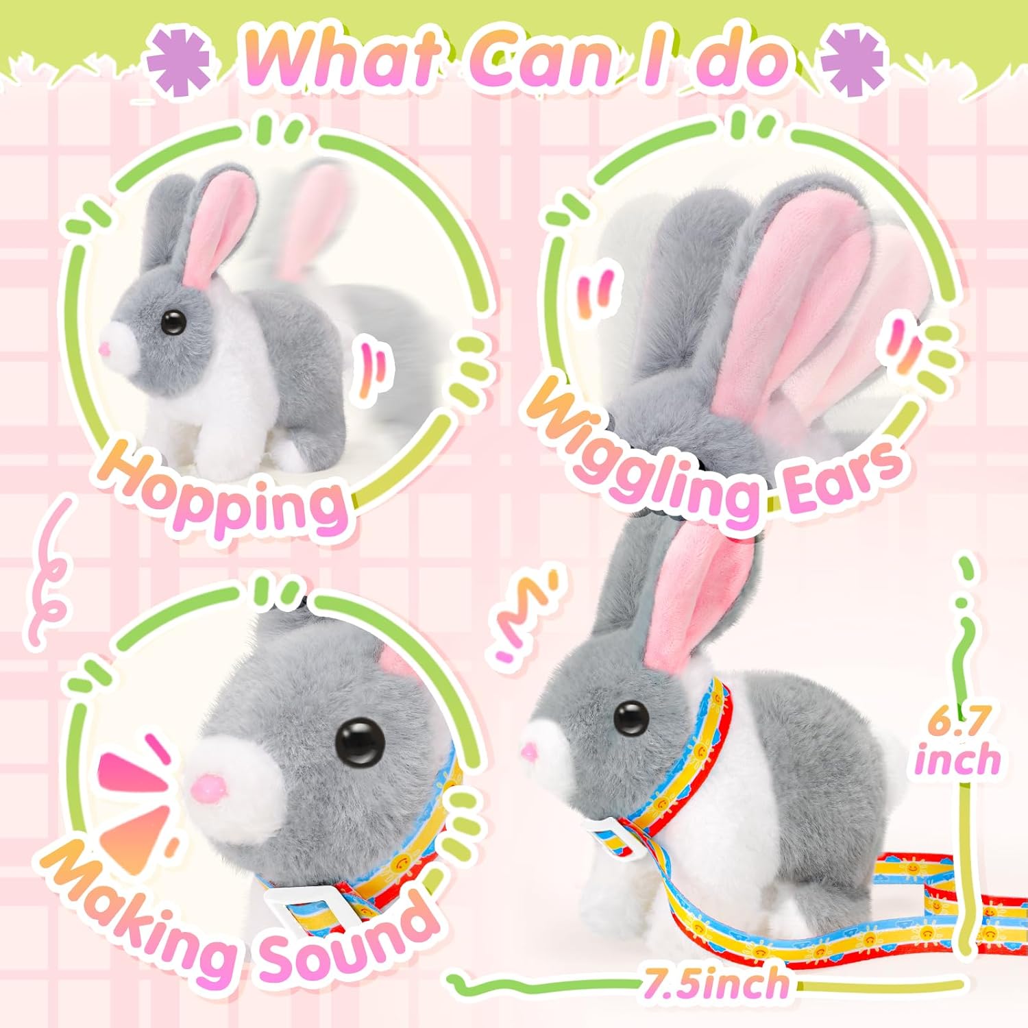 Tagitary Plush Bunny Toy for Kids