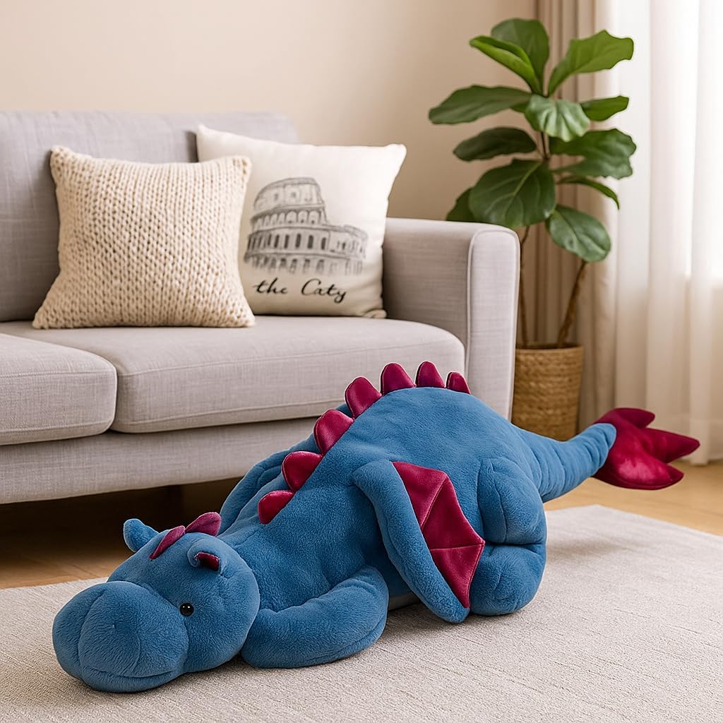 Blue Soft Dragon Plush Toy 2Lbs 275
