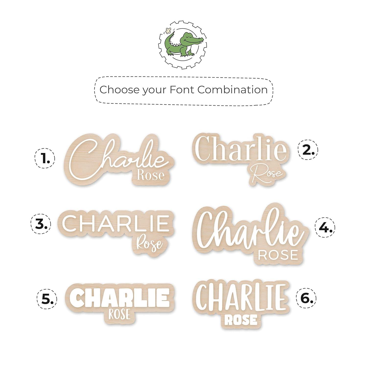 Custom Wooden Baby Name Sign