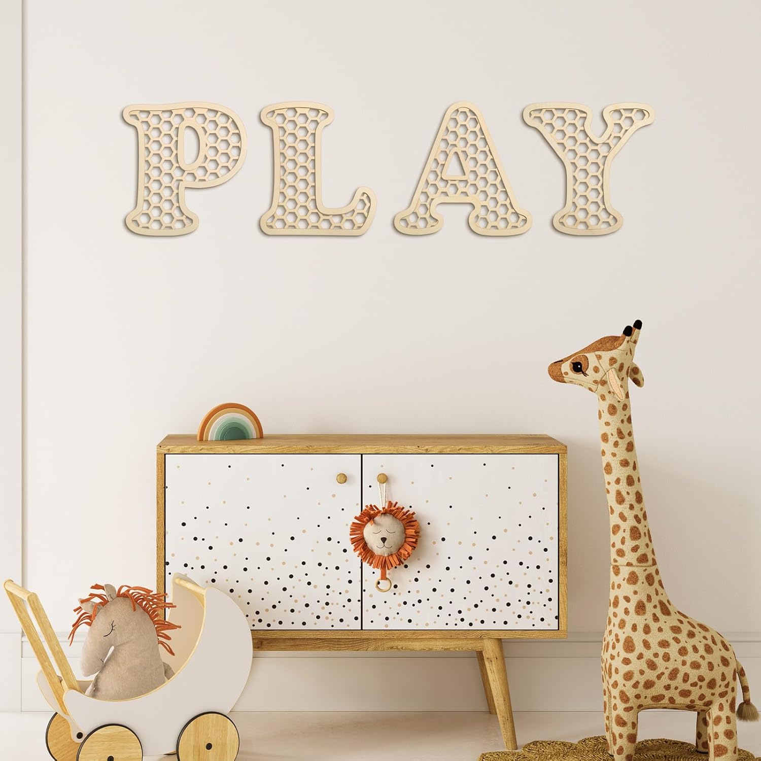 RattanView Wooden Letters Wall Decor Set