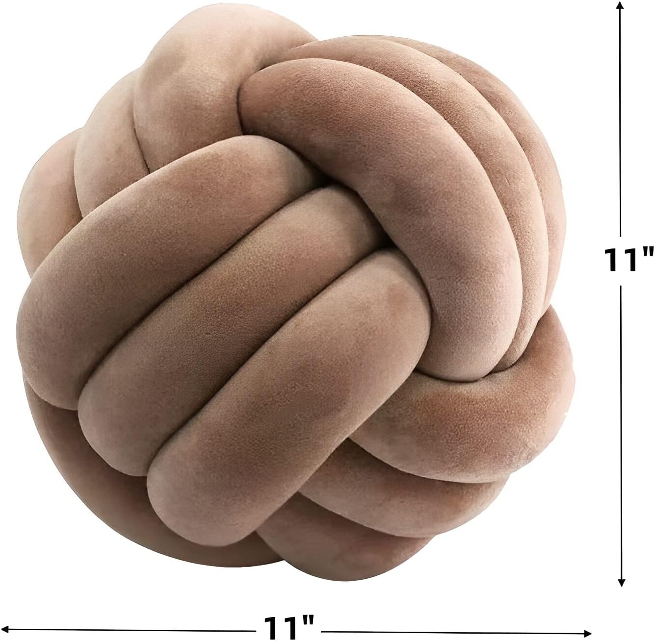 KEBAIHUA Knot Ball Pillow Round Plush Throw Cushion