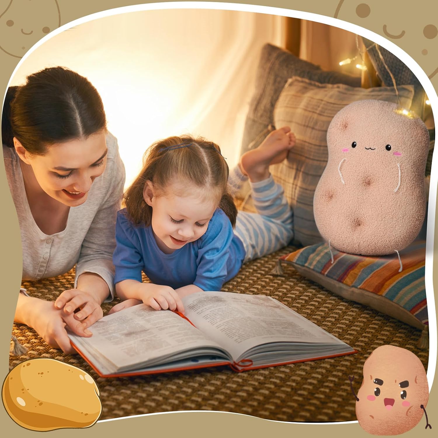 Marble Empire Potato Plush Pillow