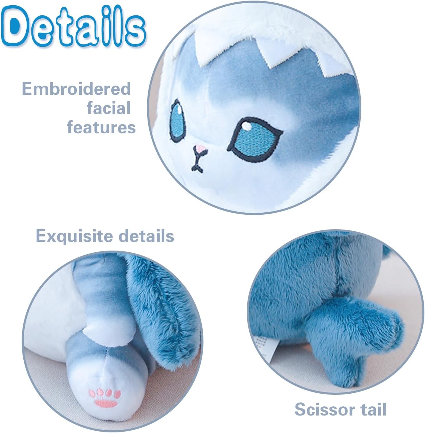 Kawaii Shark Cat Plush Pillow Toy 1