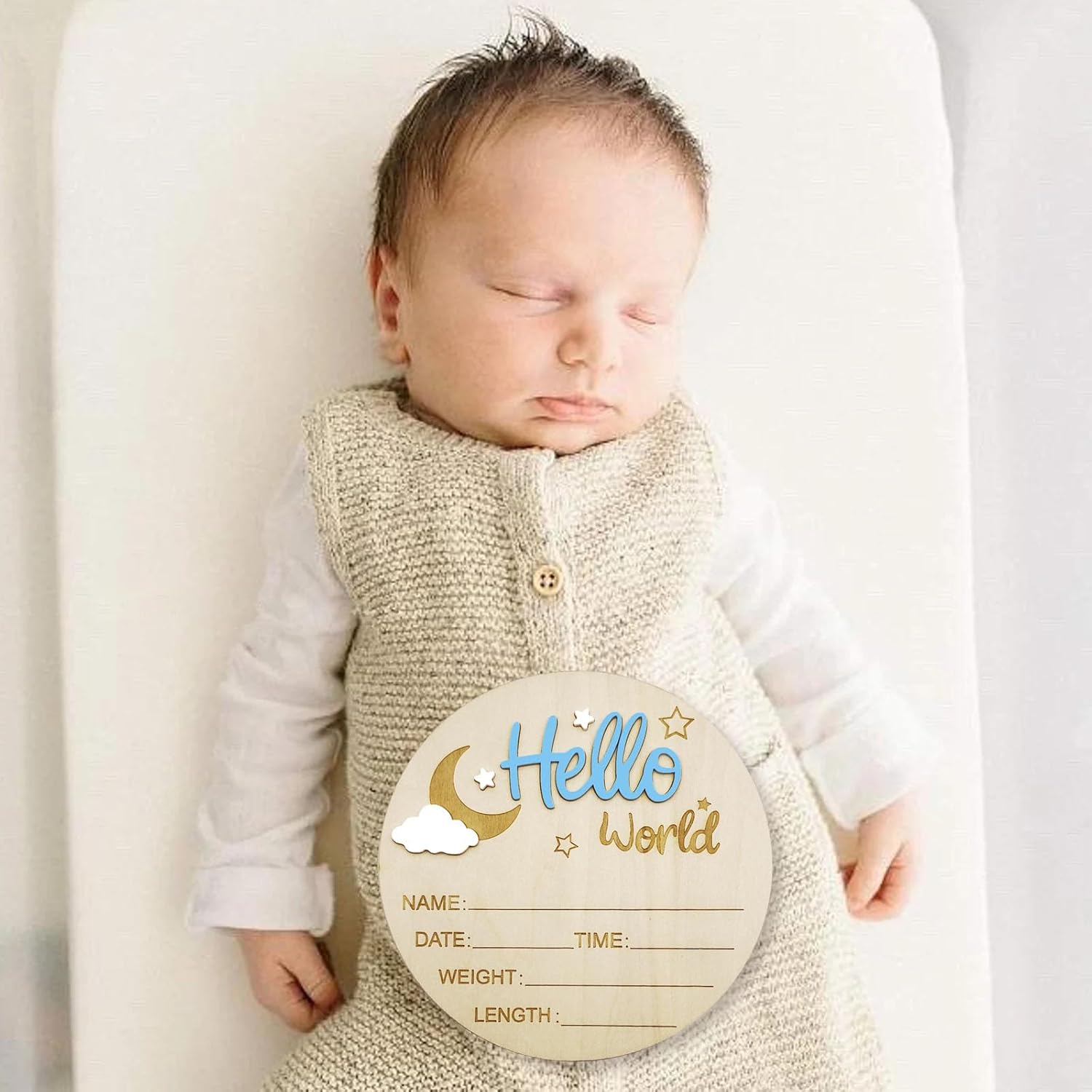 Baby Announcement Sign and Pen