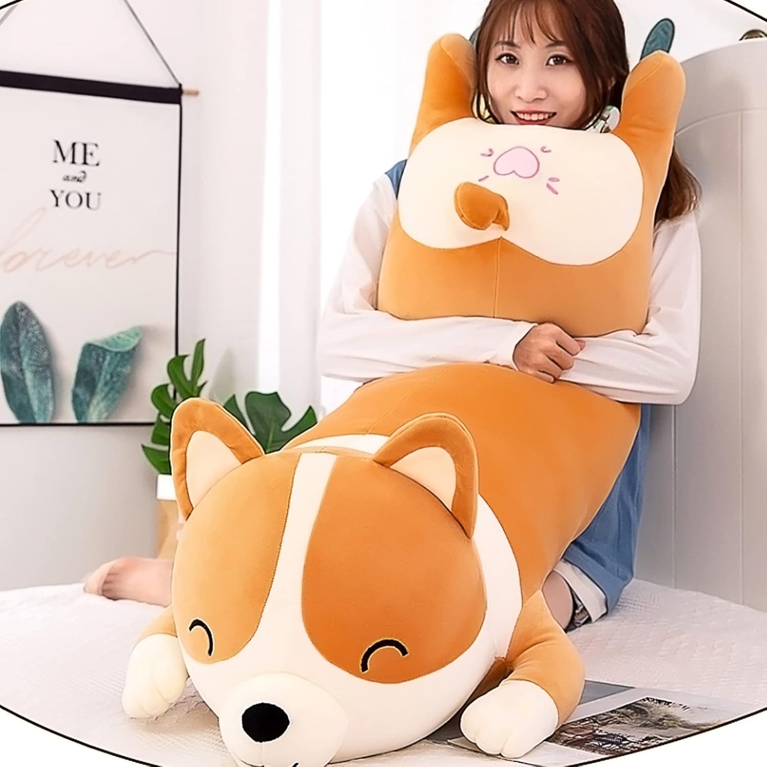 Shiba Inu Plush Pillow Stuffed Animal 394inch