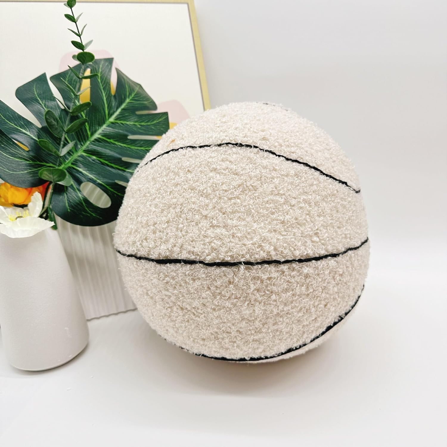 2023 Basketball Shaped Throw Pillow