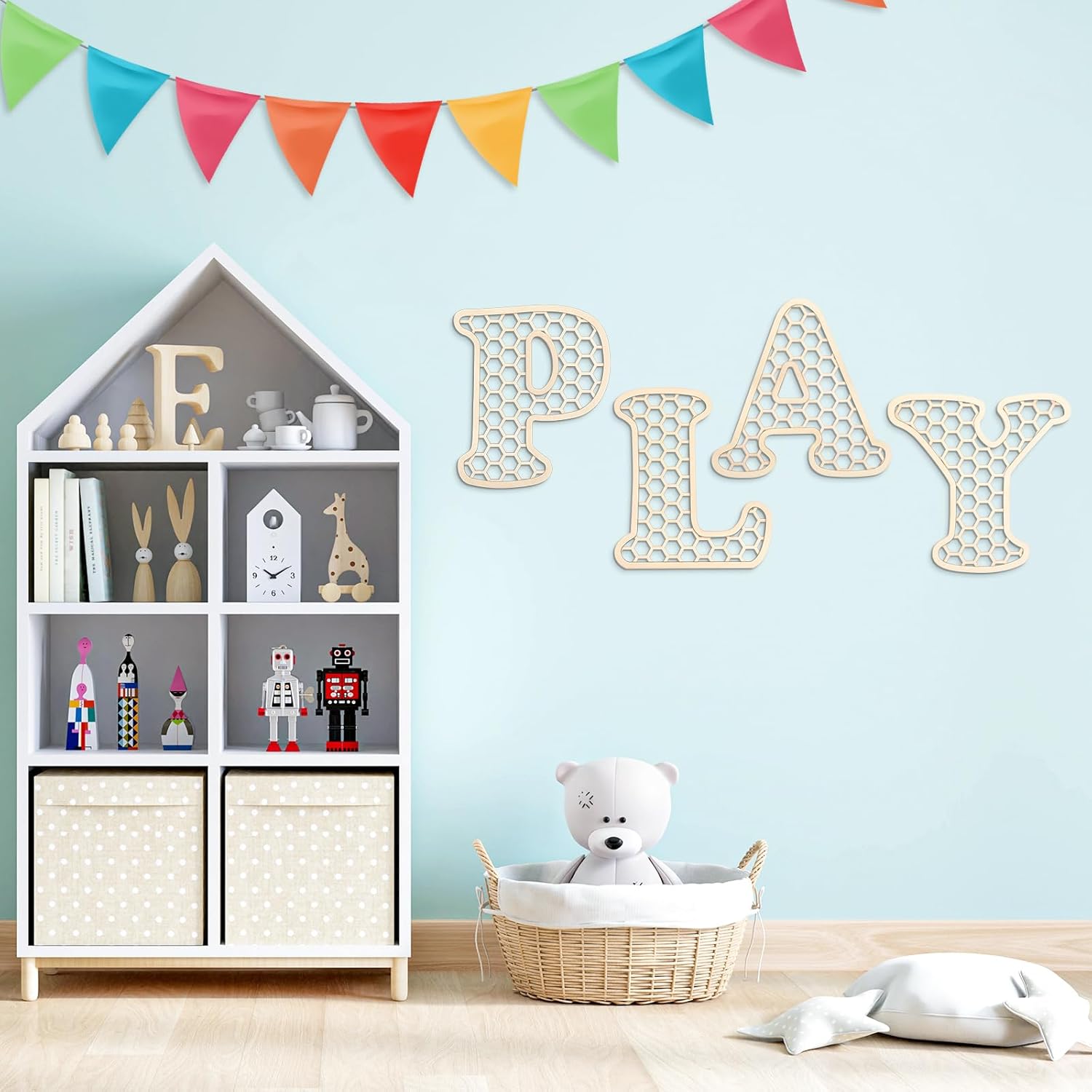 Giantree Rattan Letters Wall Decor Set