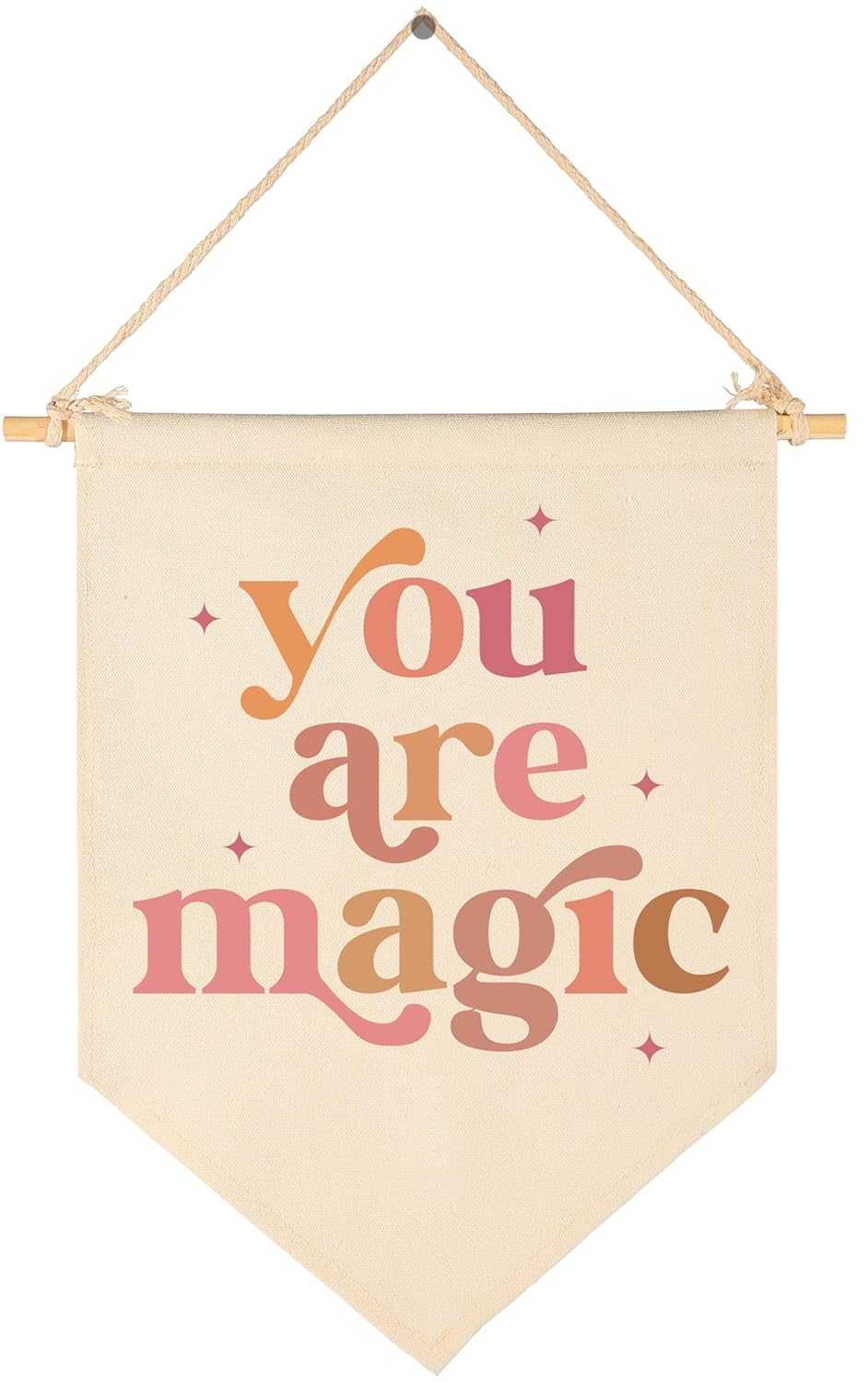 Baby Girls Canvas Pennant Wall Decor Gift