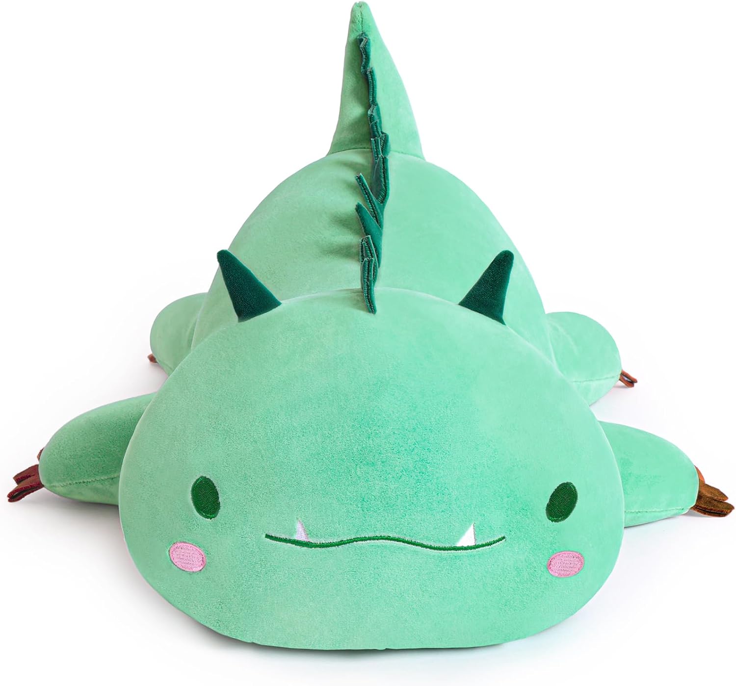 Cute Dinosaur Plush Pillow 20 Green