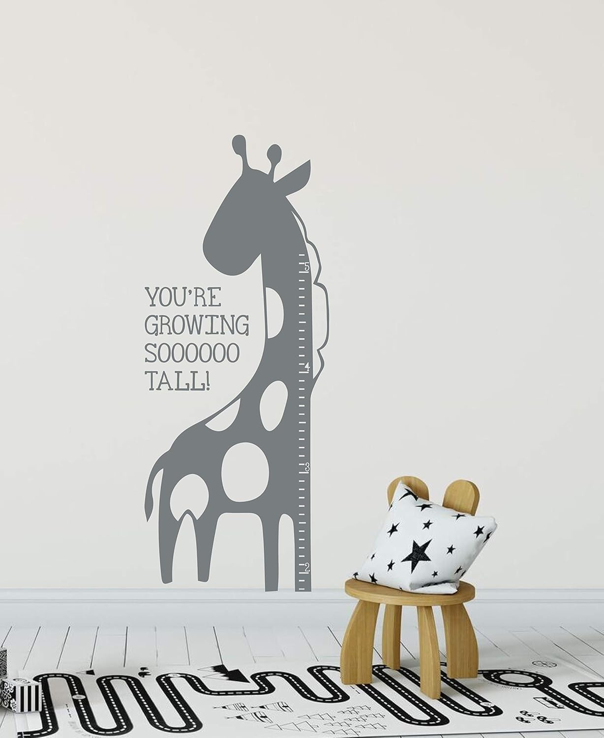 Baby Shower Growing So Tall Giraffe Height Chart Decor