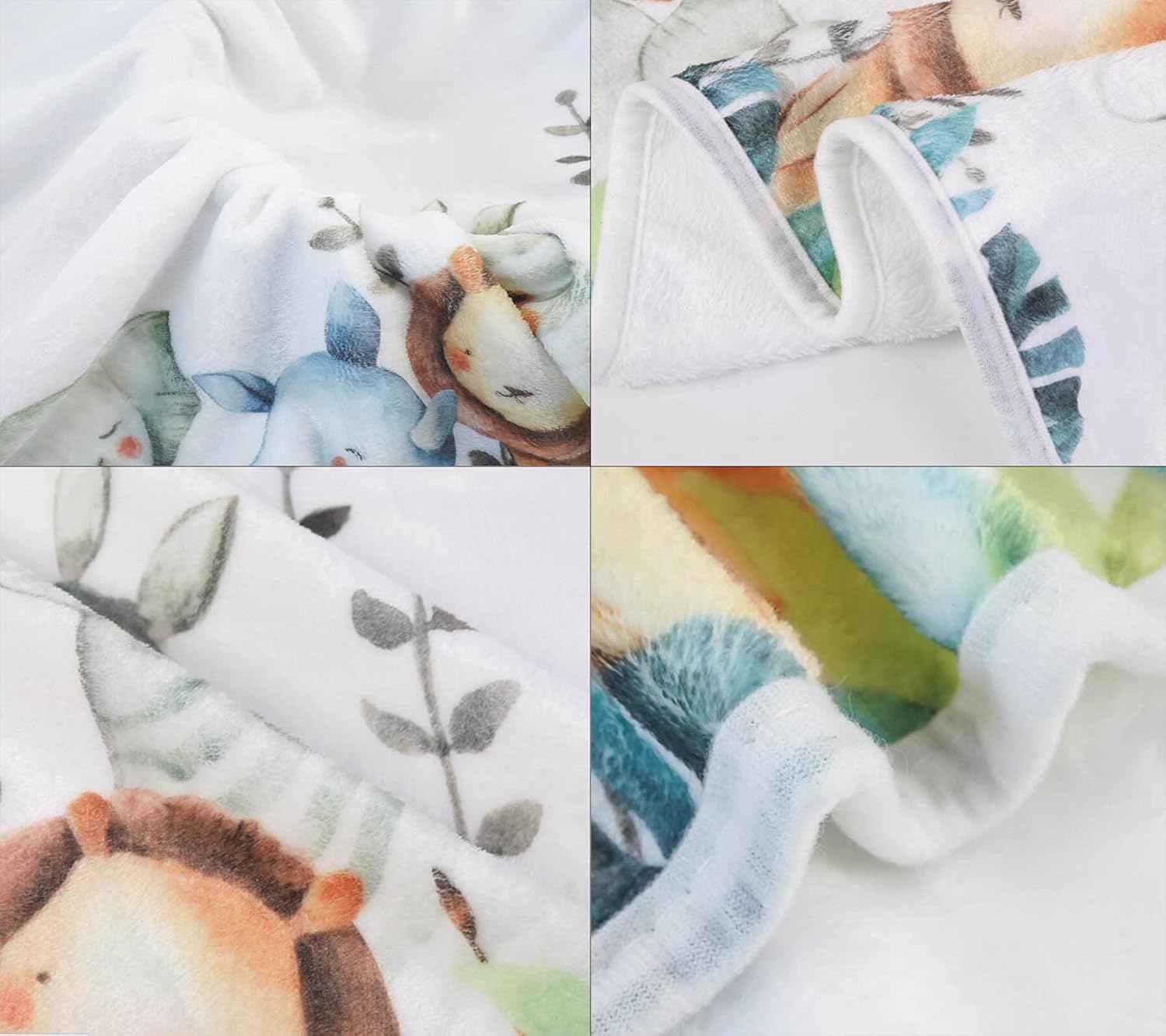 Yuzioey Safari Baby Growth Chart Blanket 1