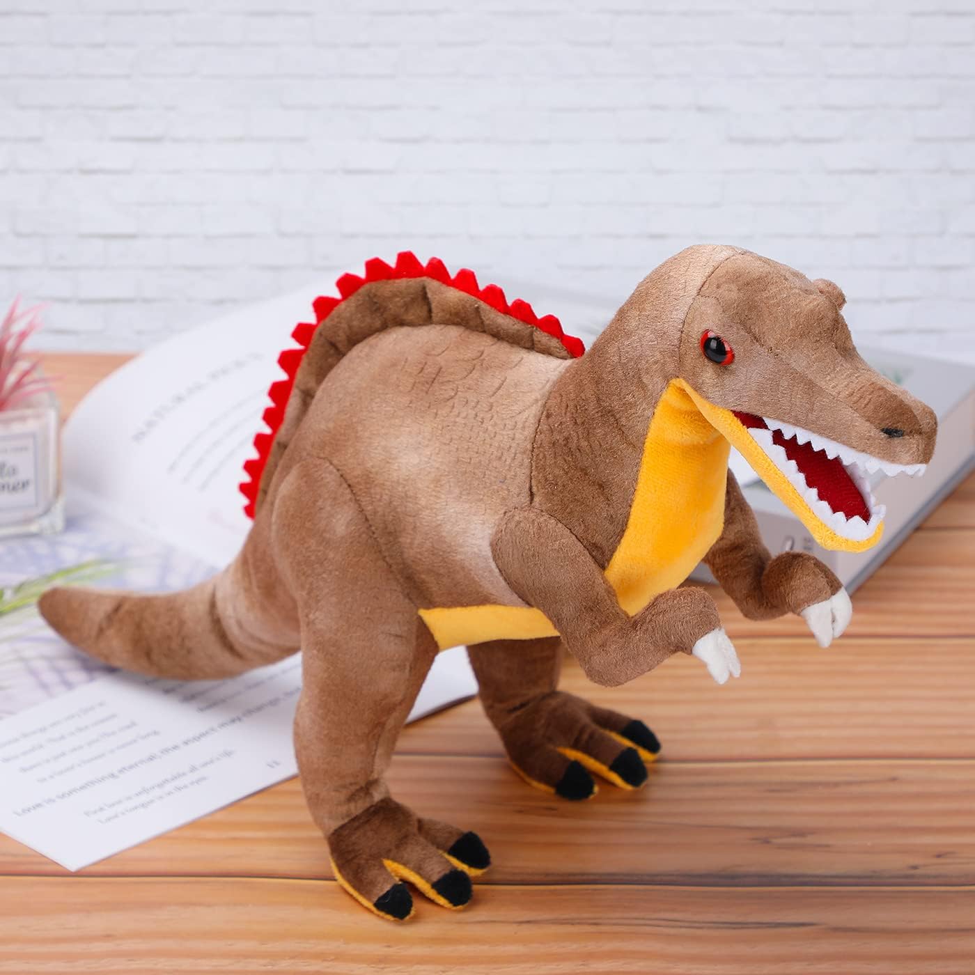 Spinosaurus Plush Pillow Toy - 18 Inch Huggable Dino Friend