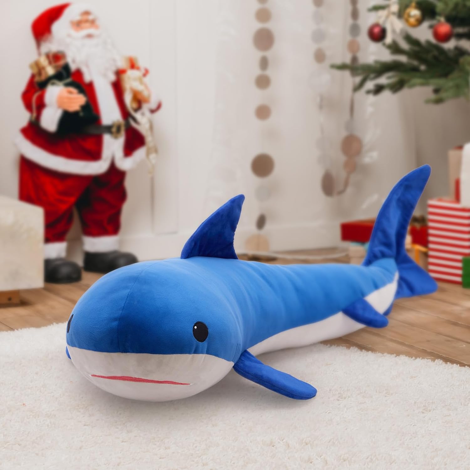 Tezituor 47 Inch Whale Plush Pillow for Kids