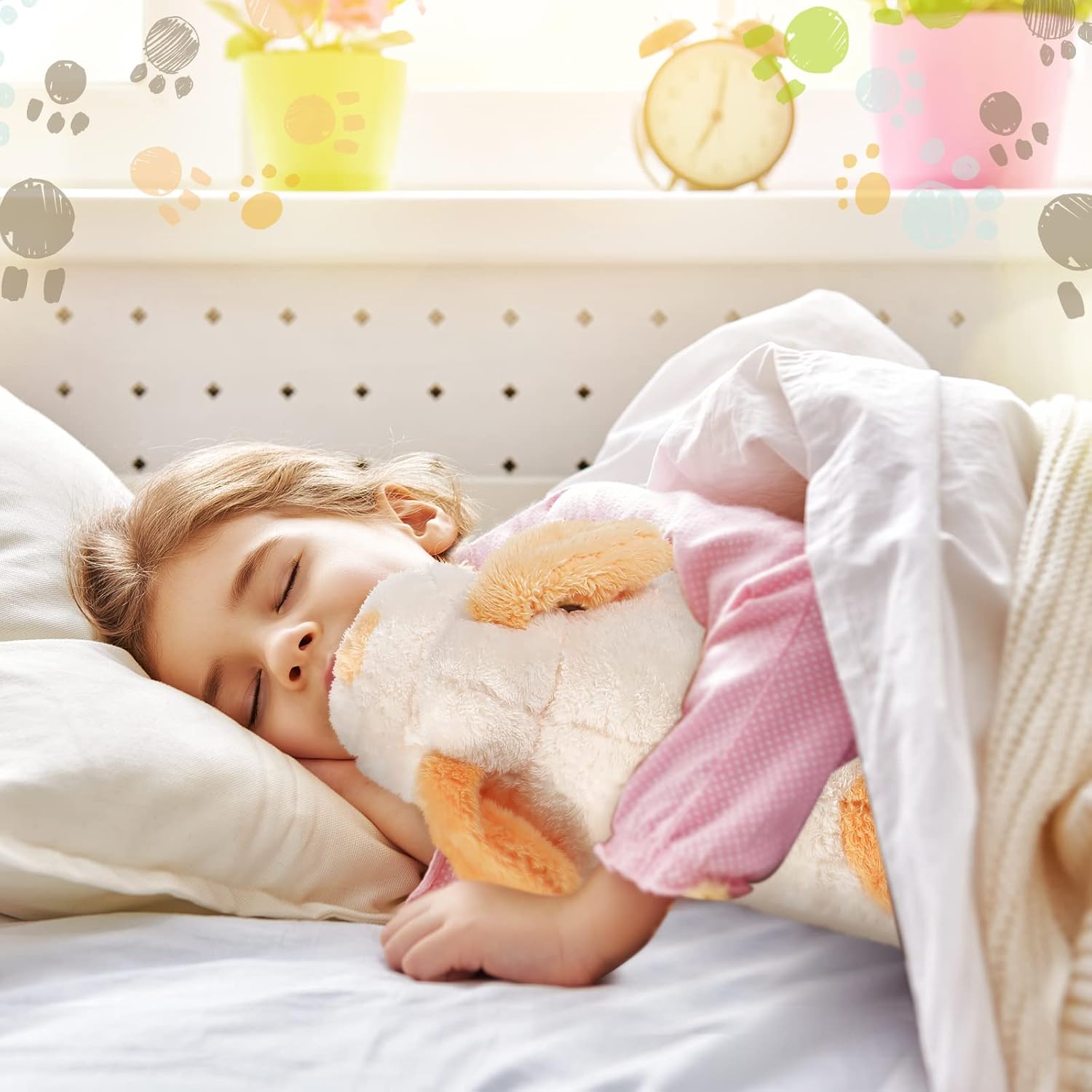 Queekay Hugging Puppy Plush Body Pillow