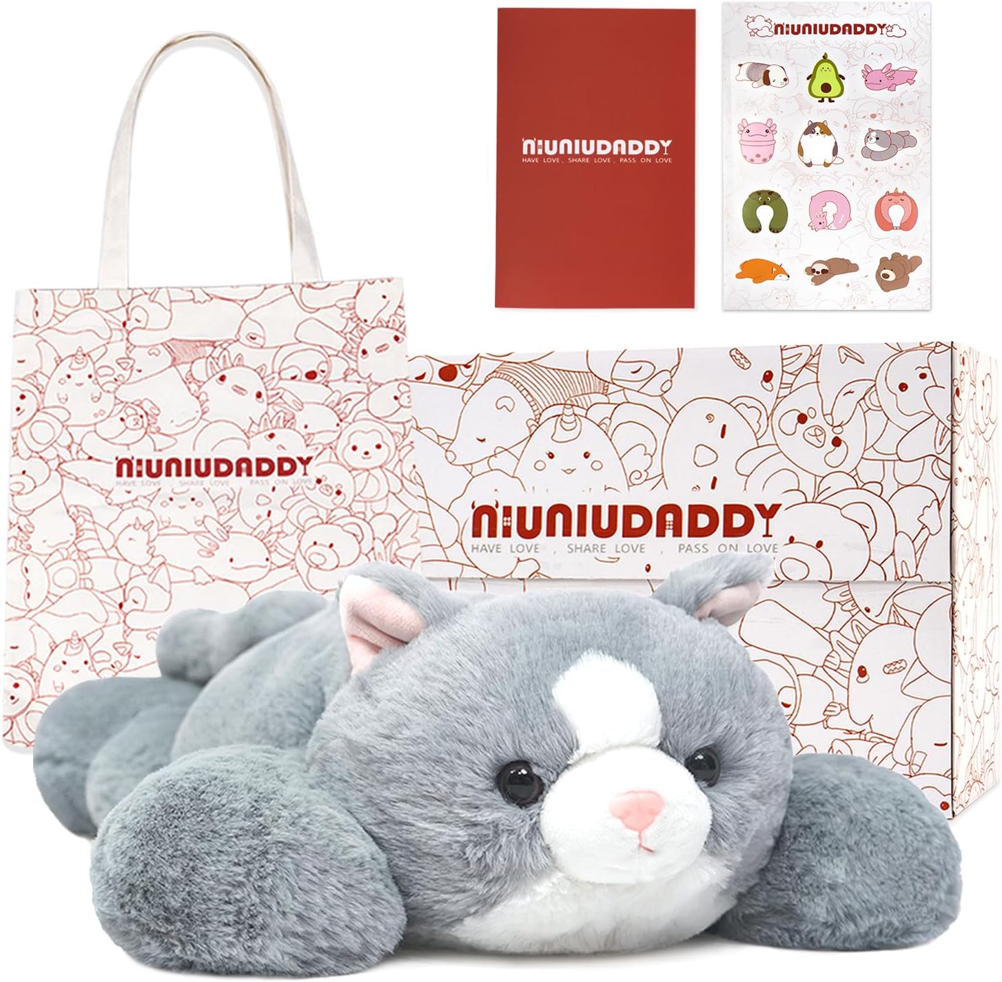 Niuniu Daddy Weighted Cat Plush Pillow