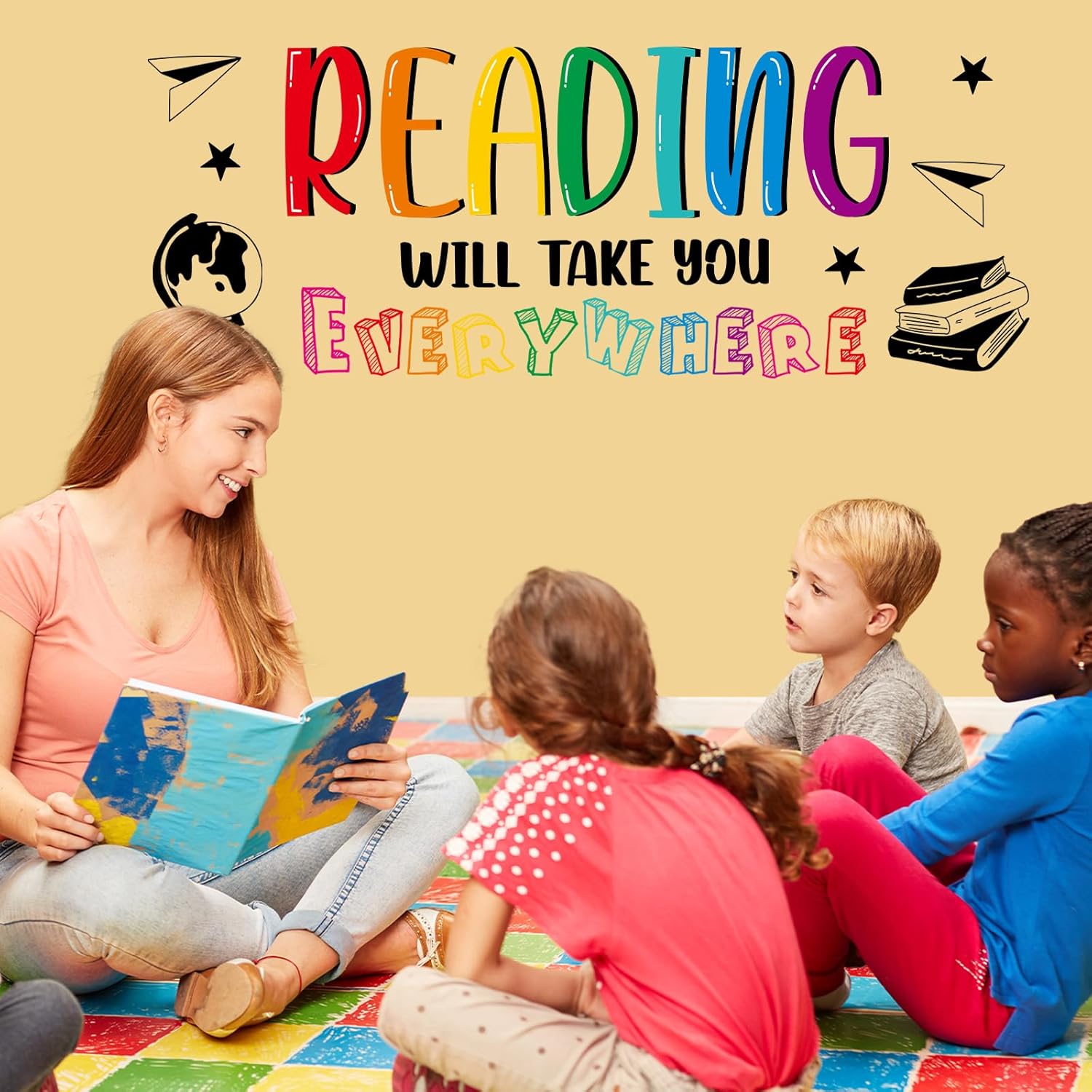 Reading Wall Stickers Classroom Decor
