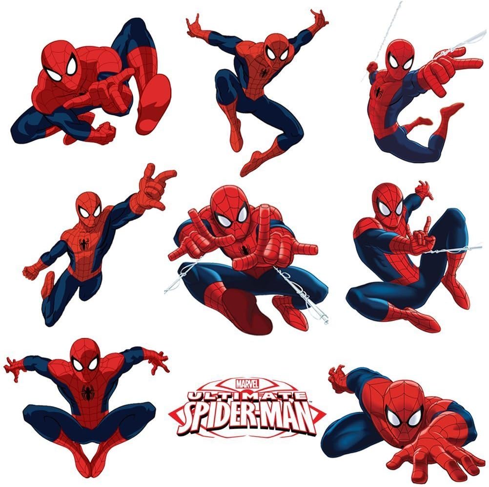Spiderman Sticker Pack for Kids Room Wall Decor