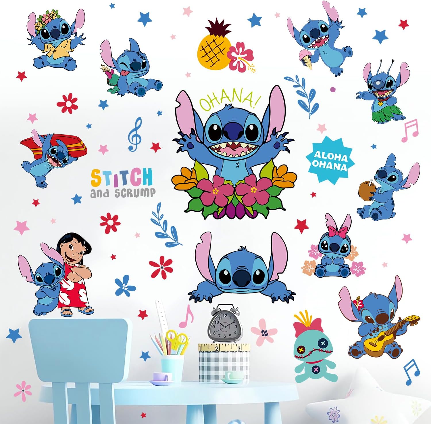Aloha Ohana Wall Stickers for Kids