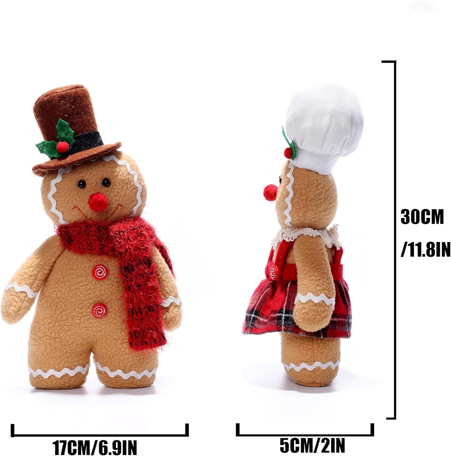 118 Inch Christmas Gingerbread Plush Figure