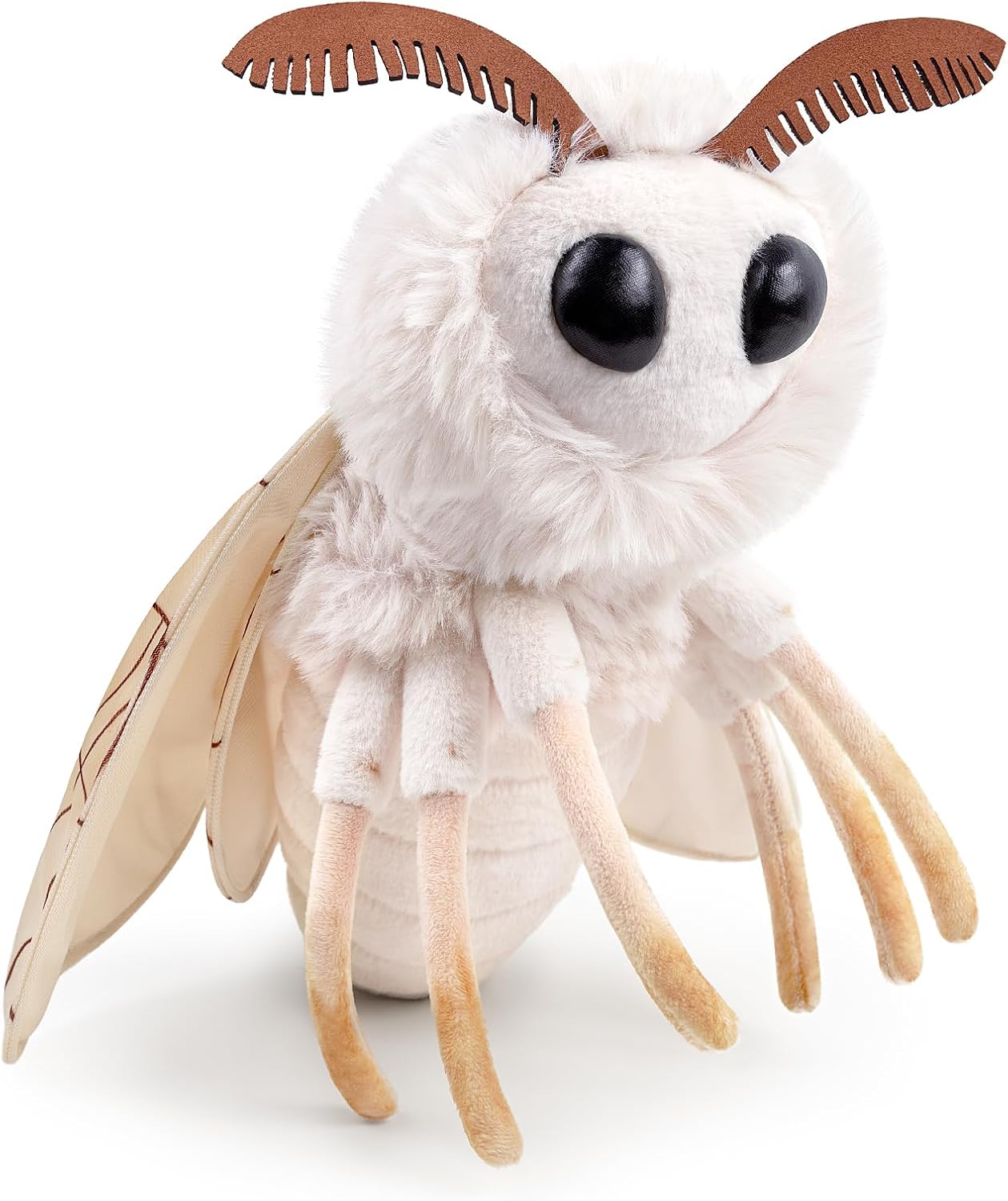 ZHONGXIN MADE Silk Moth Plush Pillow Toy 12in
