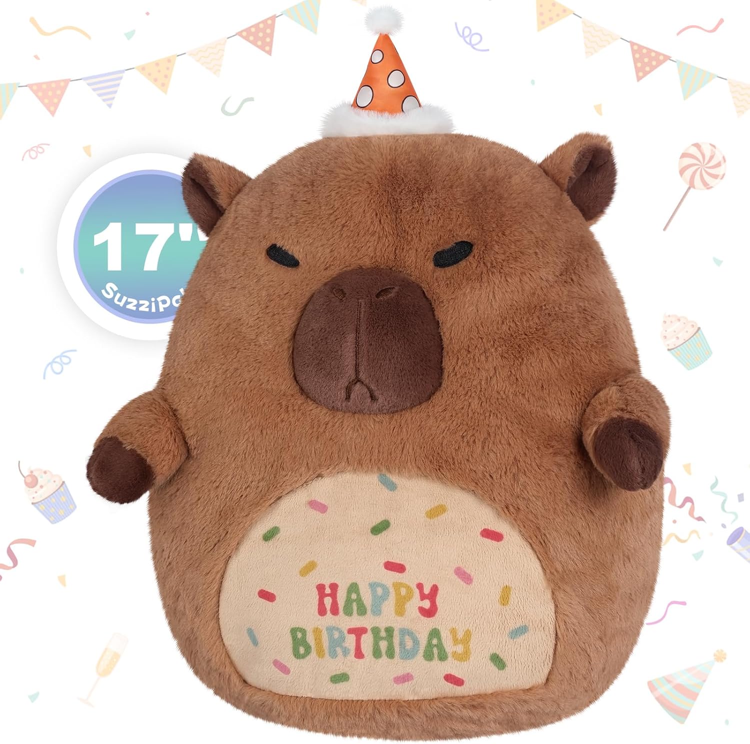 Capybara Plush Pillow for Cuddling and Relaxation