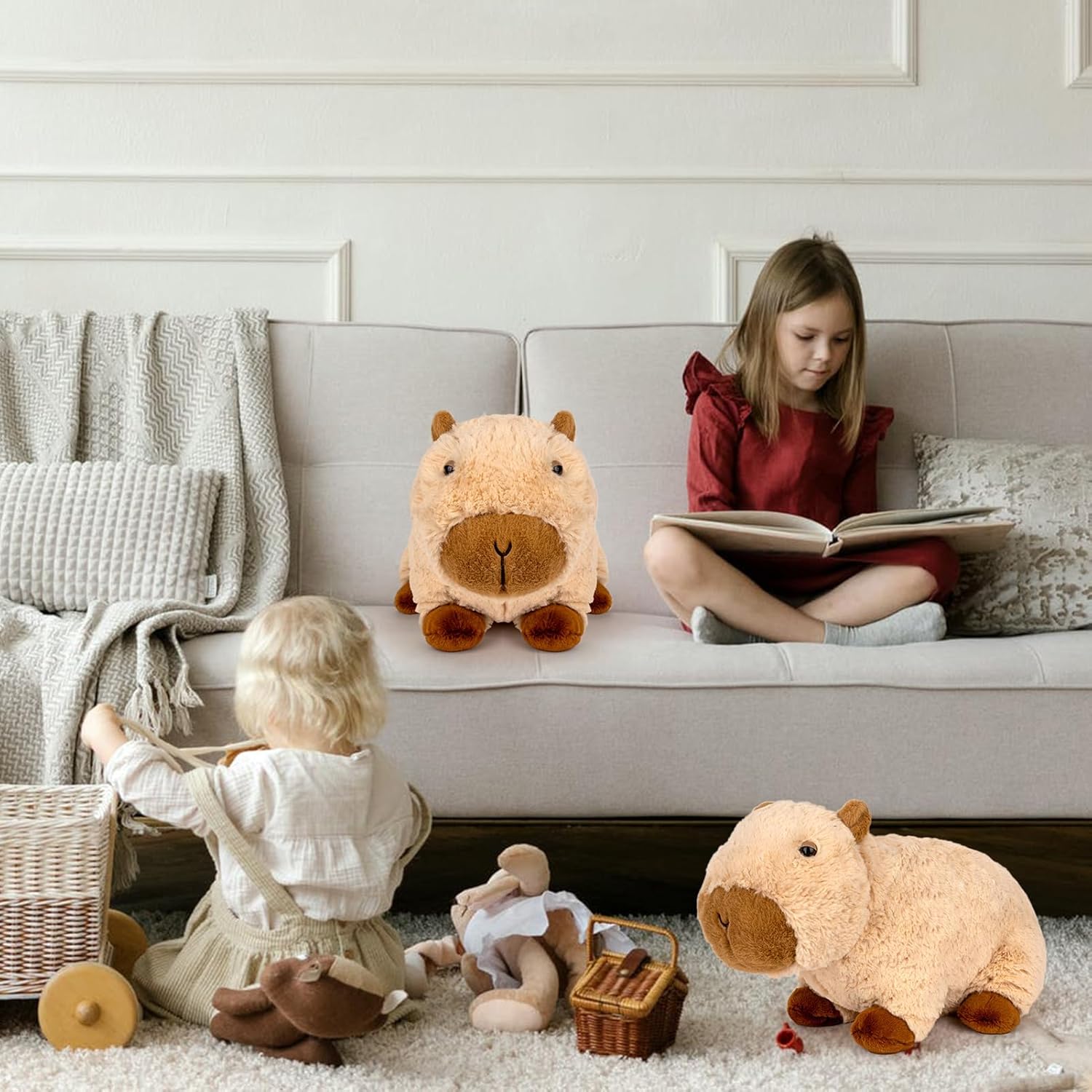 Capybara Plushie Pillow for Kids 9 Inch