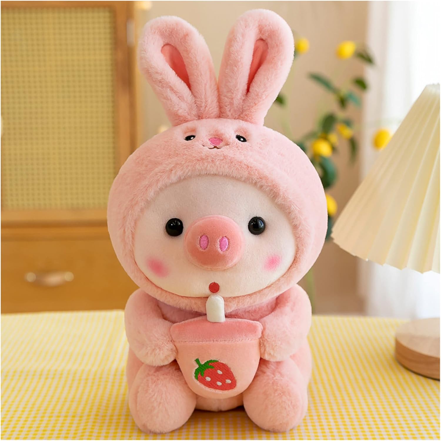 LANFIRE Pig Plush Pillow Dressed as Frogs Tigers Rabbits Unicorn