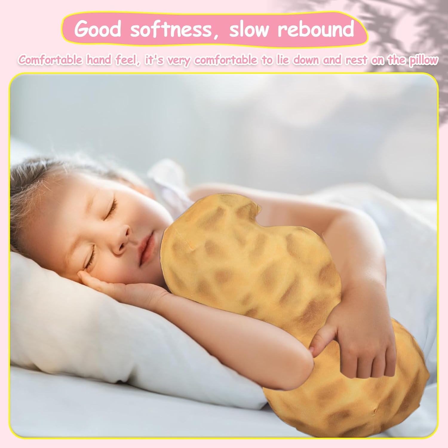 177 In Peanut Plush Stuffed Animal Pillow