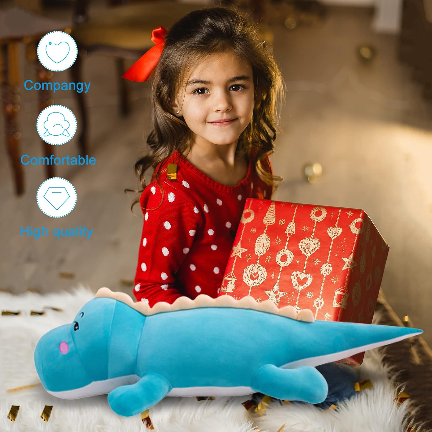 Soft Dinosaur Plush Pillow Toy