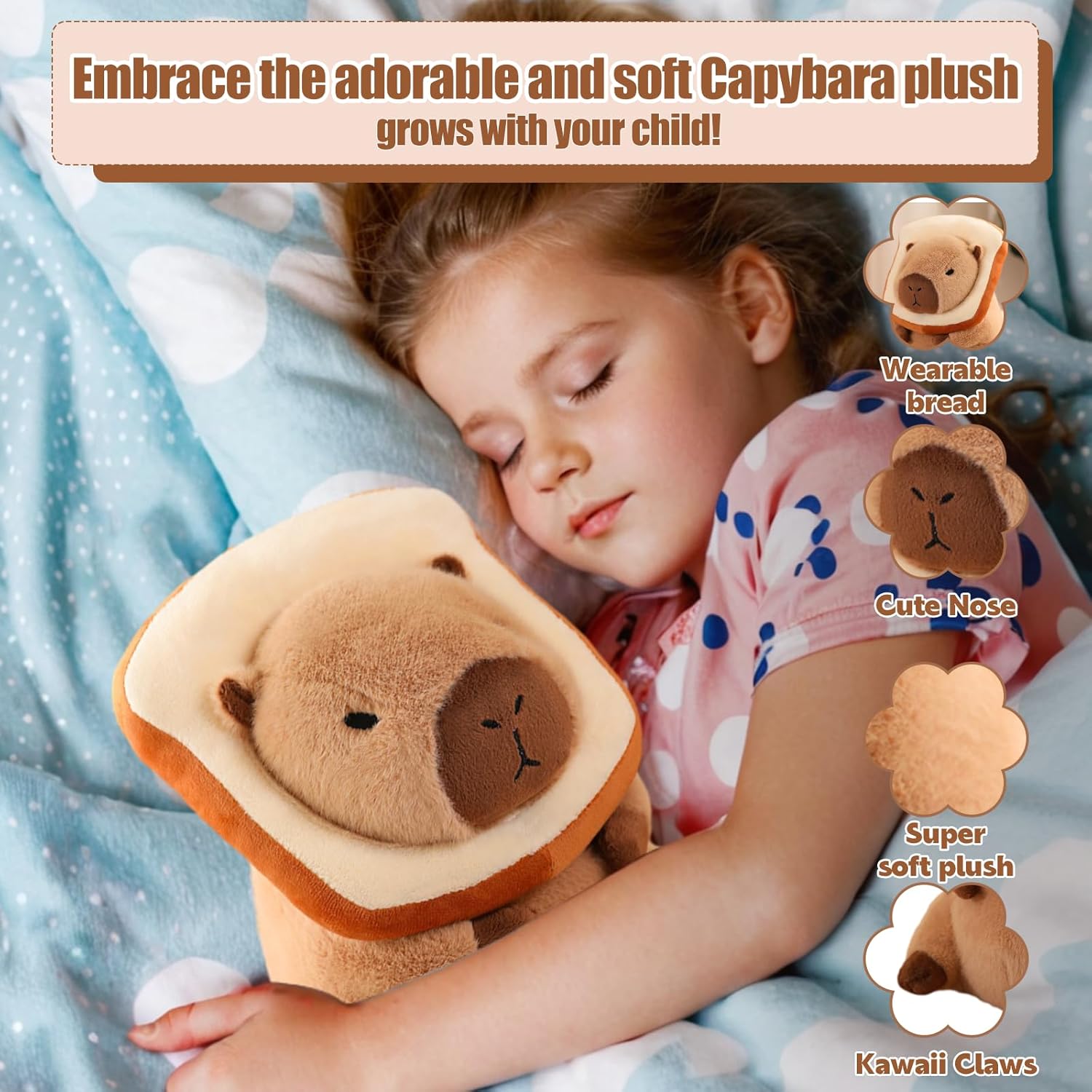 12 Inch Capybara Plush Toy for Kids Adults