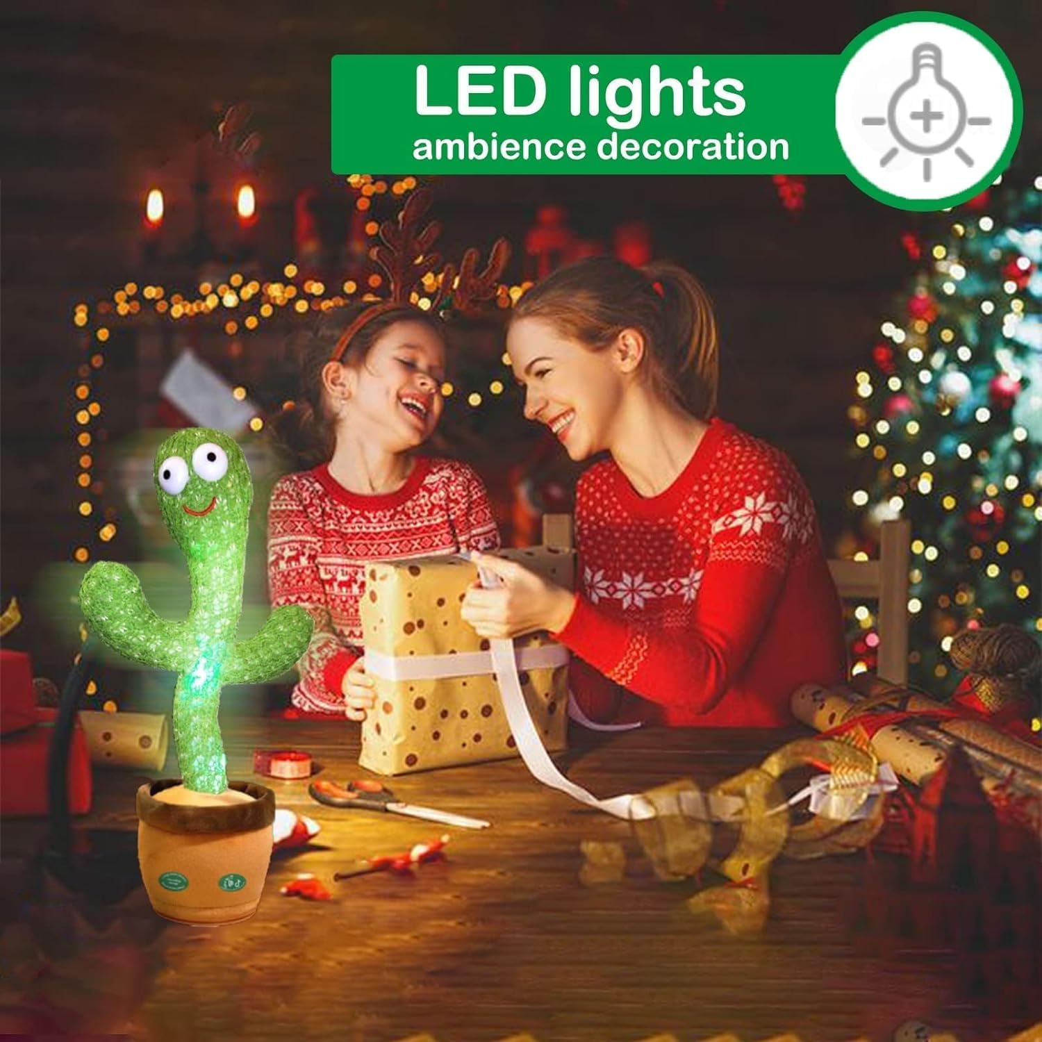 Dancing Talking Cactus Toy with LED
