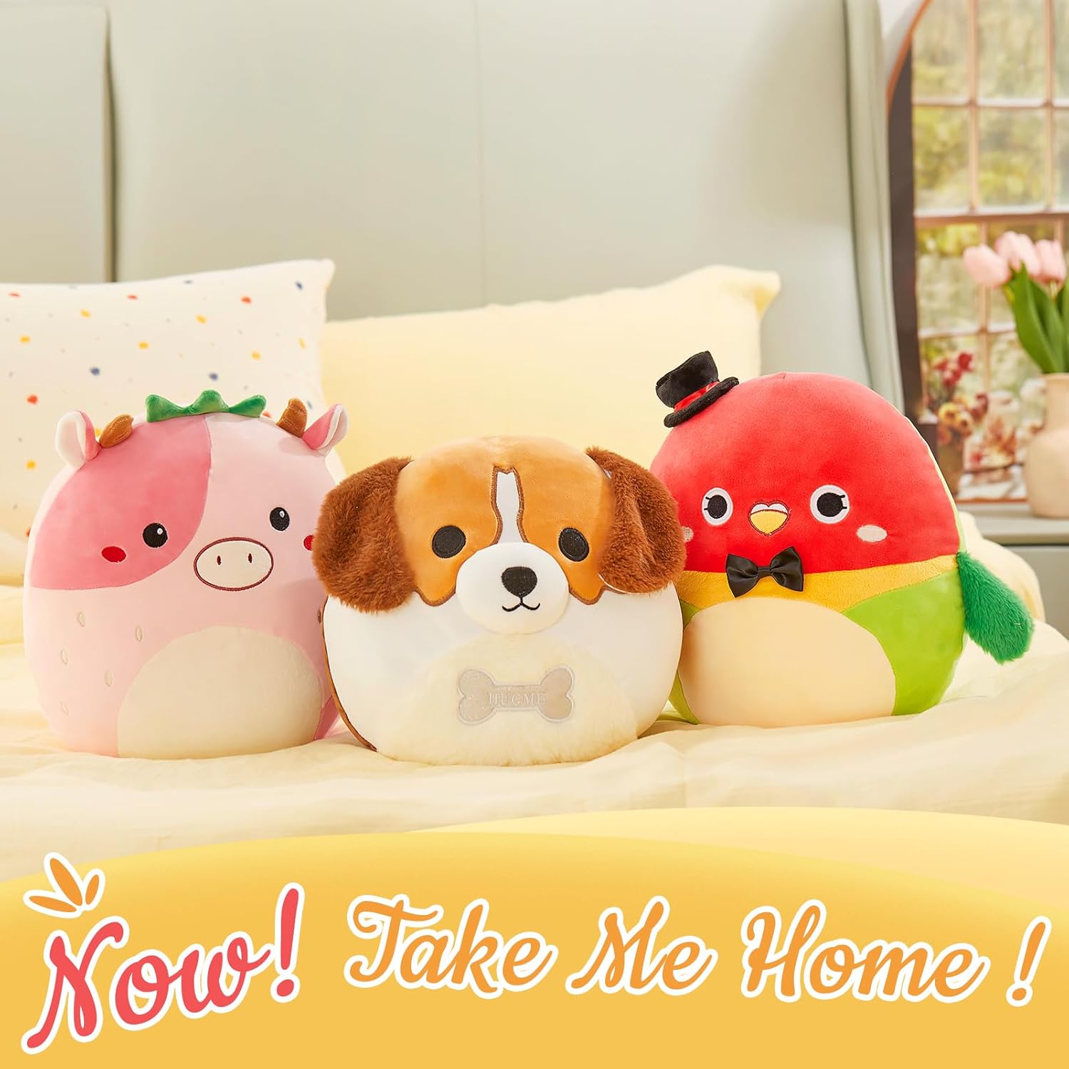 10 Inch Beagle Dog Plush Pillow