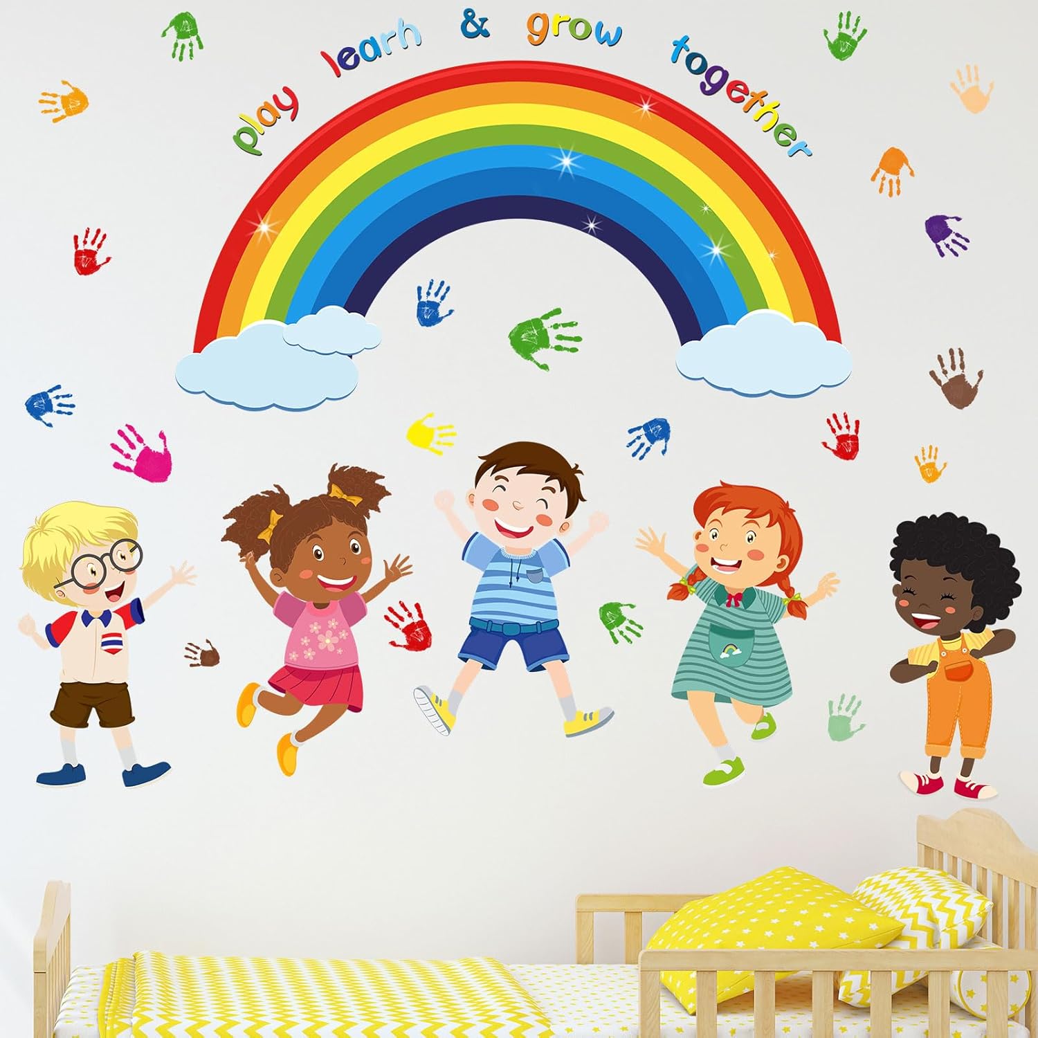Play Learn Grow Wall Decals