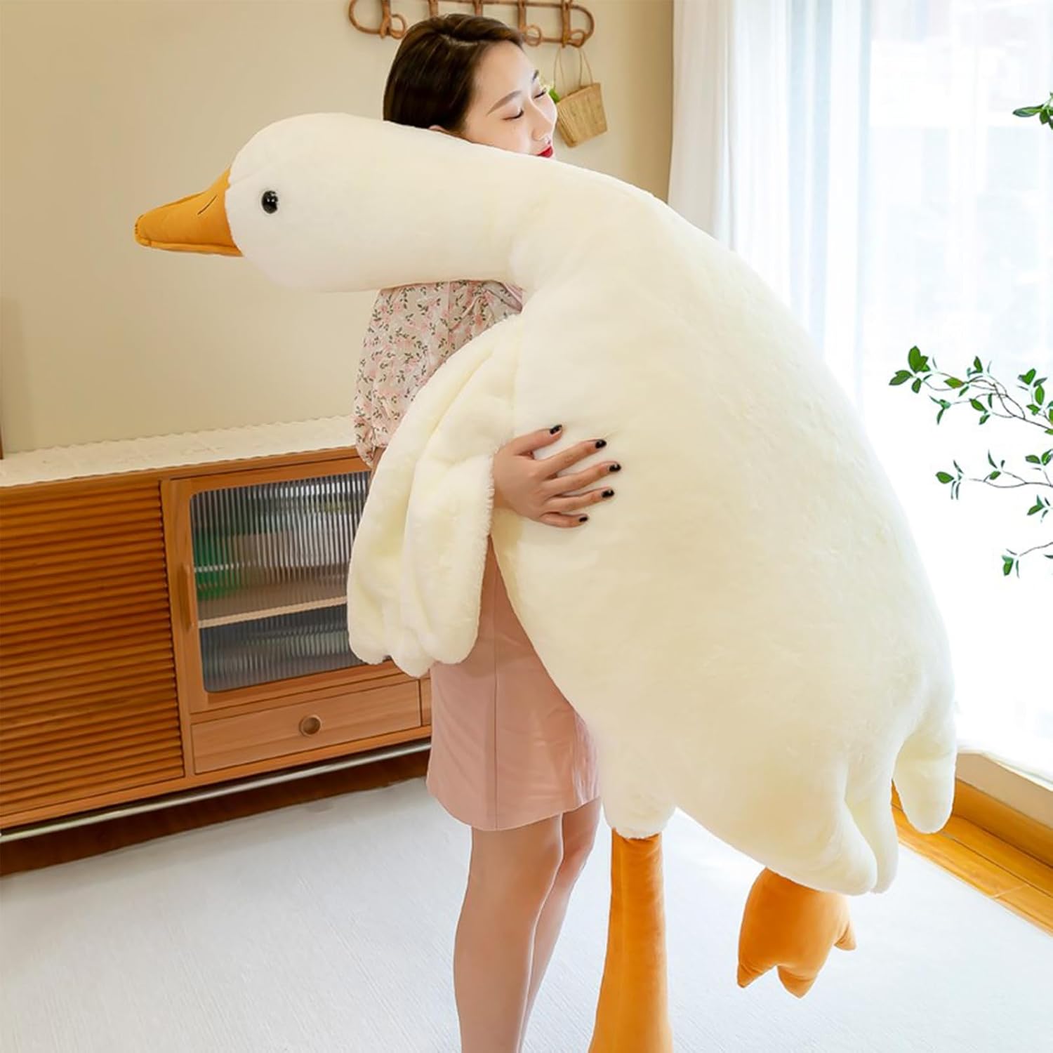 Heionia Giant Duck Goose Plush Pillow Toy