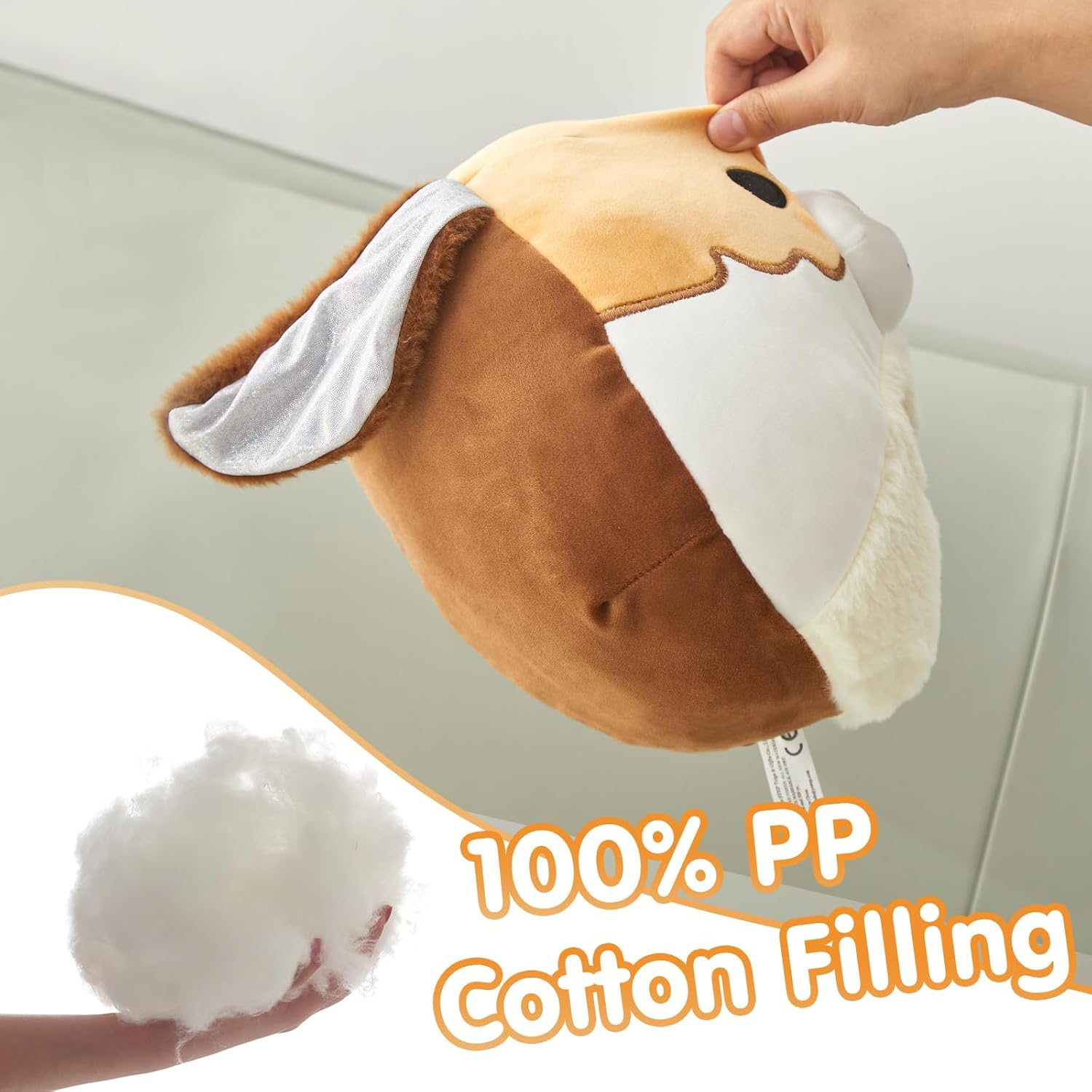 10 Inch Beagle Dog Plush Pillow