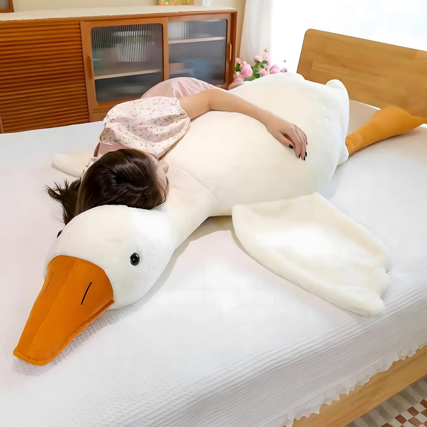 Ryttir Giant Goose Plush Pillow