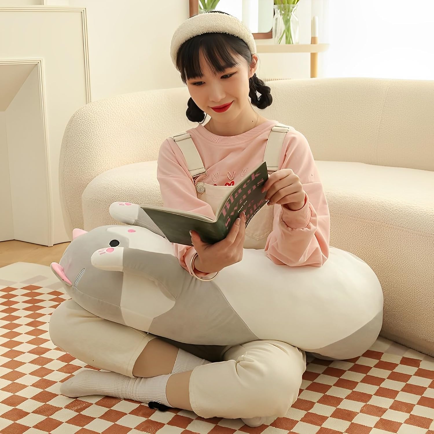 Wuyu Cute Plush Cat Pillow Toy