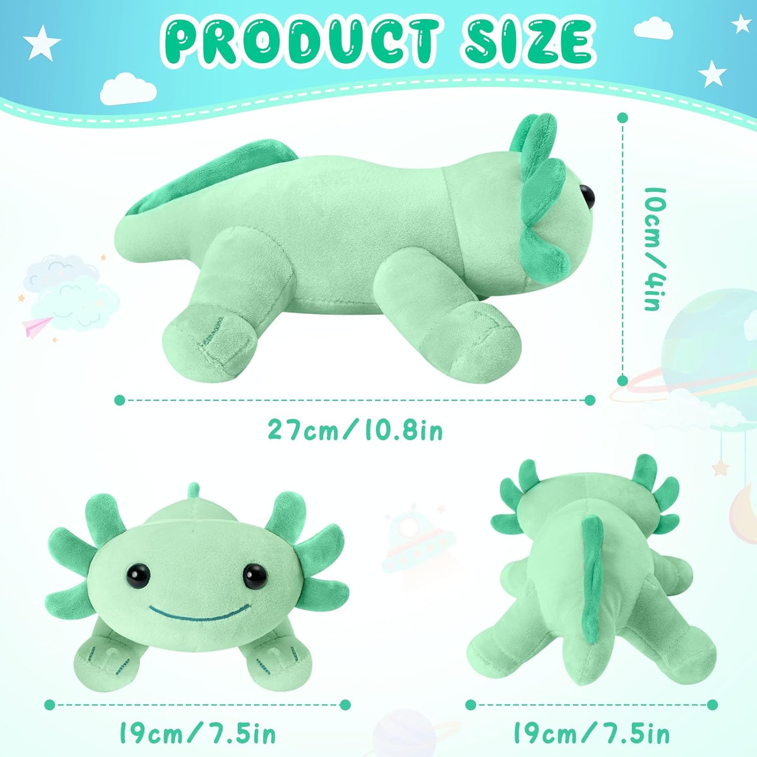 Soft Axolotl Plush Toy for Kids