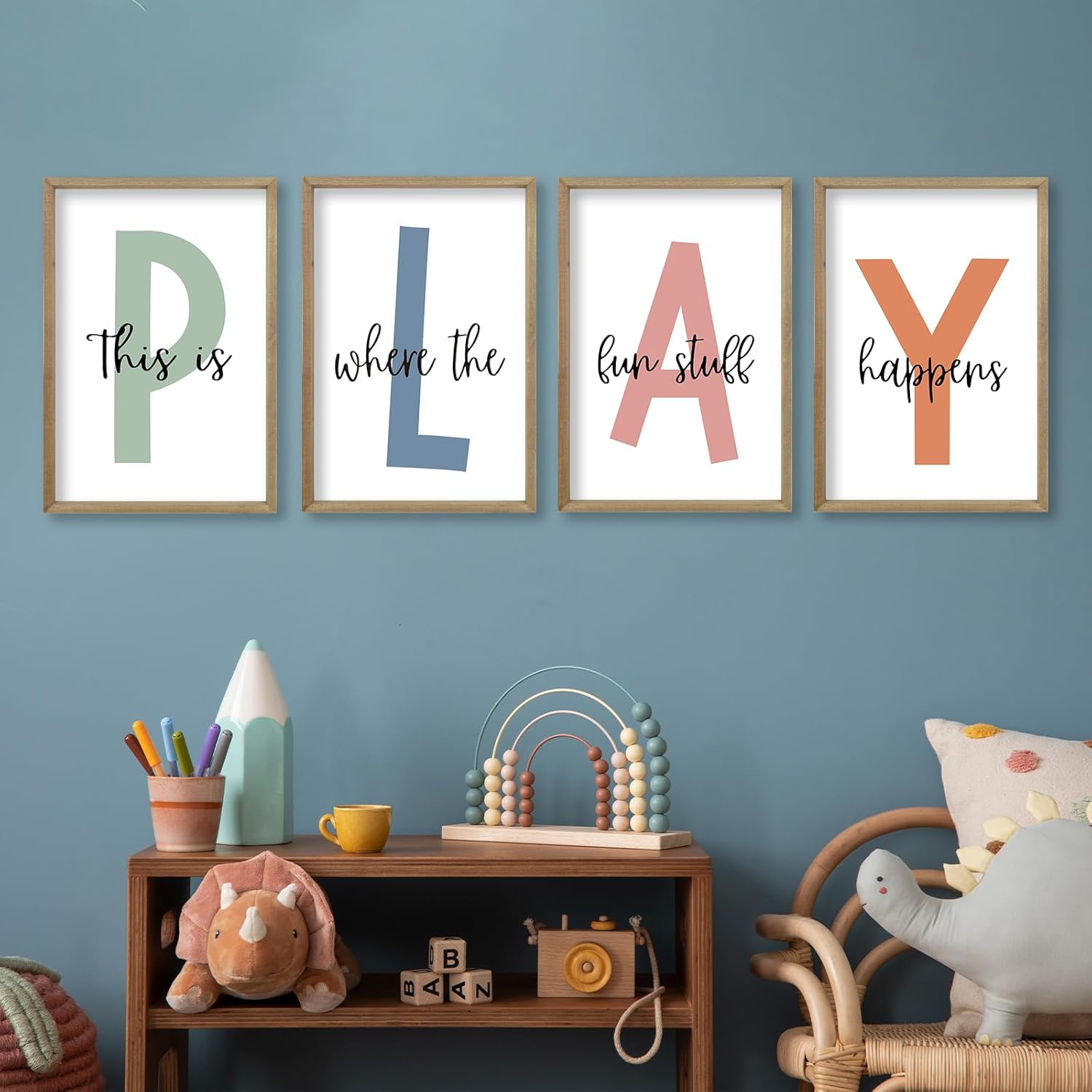 This Is Where The Fun Stuff Happens Wall Art Set