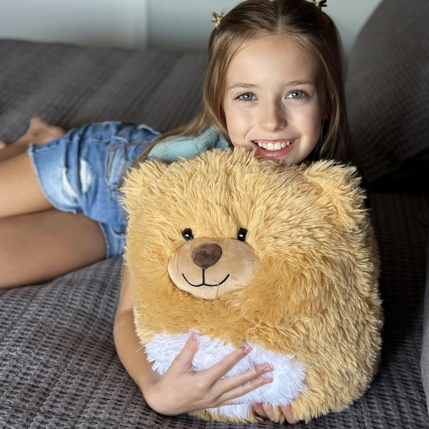 MaoGoLan 14 Inch Plush Bear Pillow