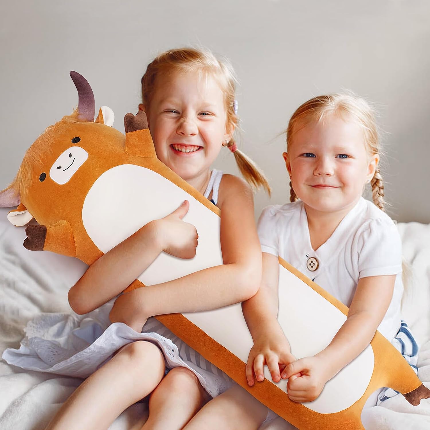 Large Highland Cow Plush Pillow