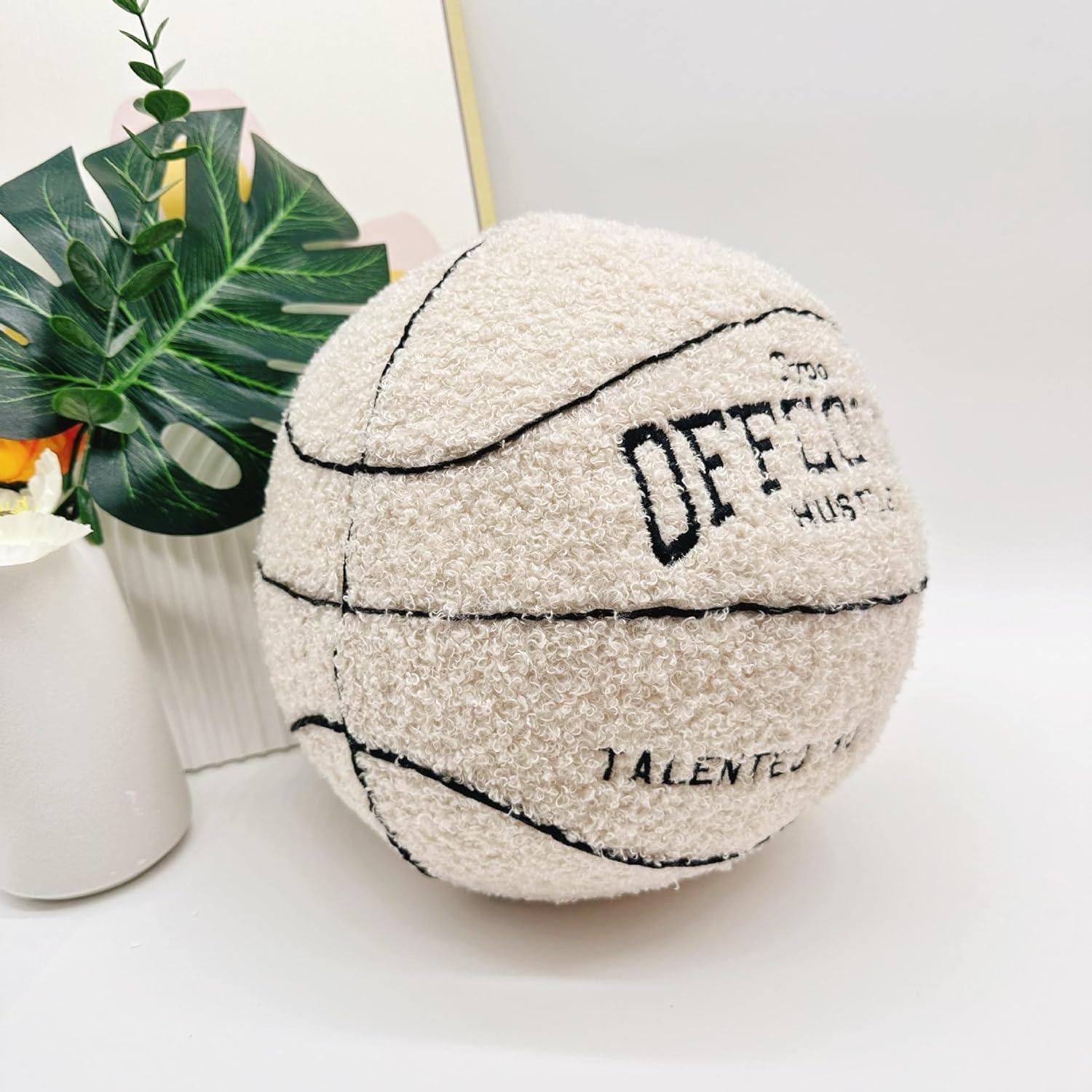 2023 Basketball Shaped Throw Pillow